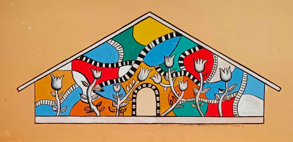 Dessin préparatoire (deuxième état) pour la mosaïque de l'église de Passy, par Fernand Léger